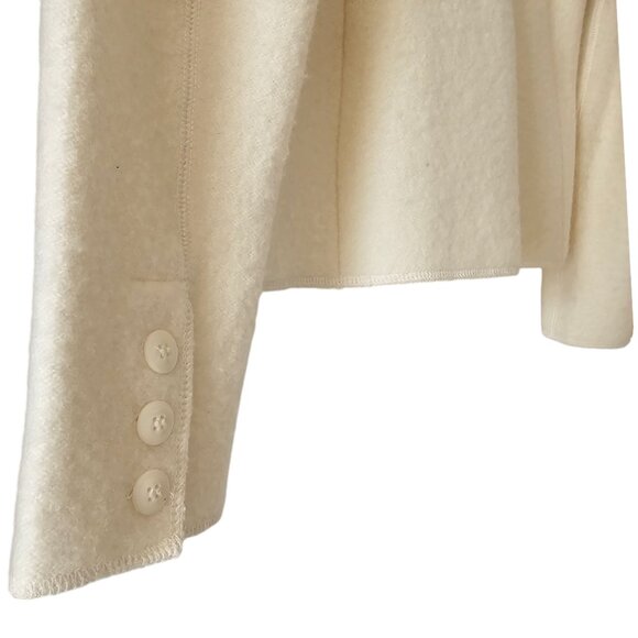 Petite Sophisticate 100% Boiled Wool Jacket | Like New | XSP | Cream - Picture 13 of 16